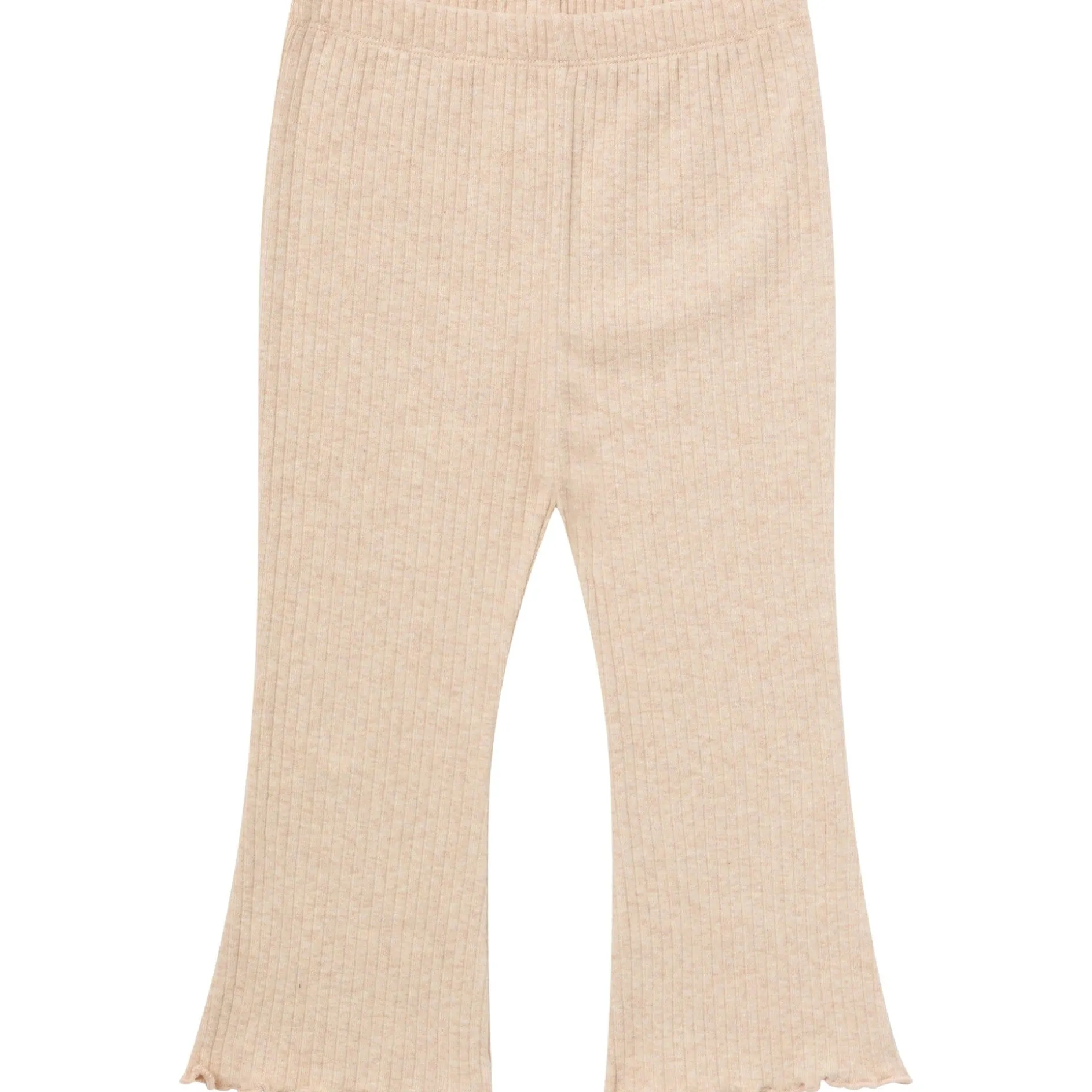 3-Pack Infant & Toddler Girls Brown Flowers, Oatmeal and Black Textured Flare Leggings