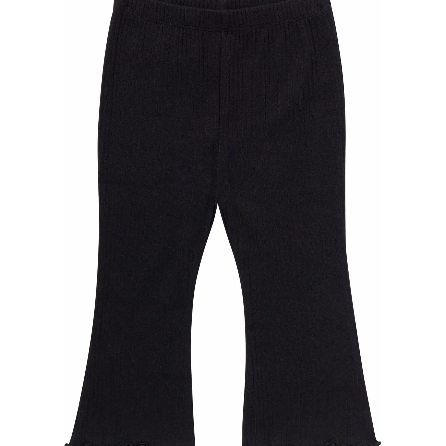 3-Pack Infant & Toddler Girls Brown Flowers, Oatmeal and Black Textured Flare Leggings