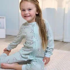 3-Pack Infant & Toddler Girls Bunnies Footless Pajamas