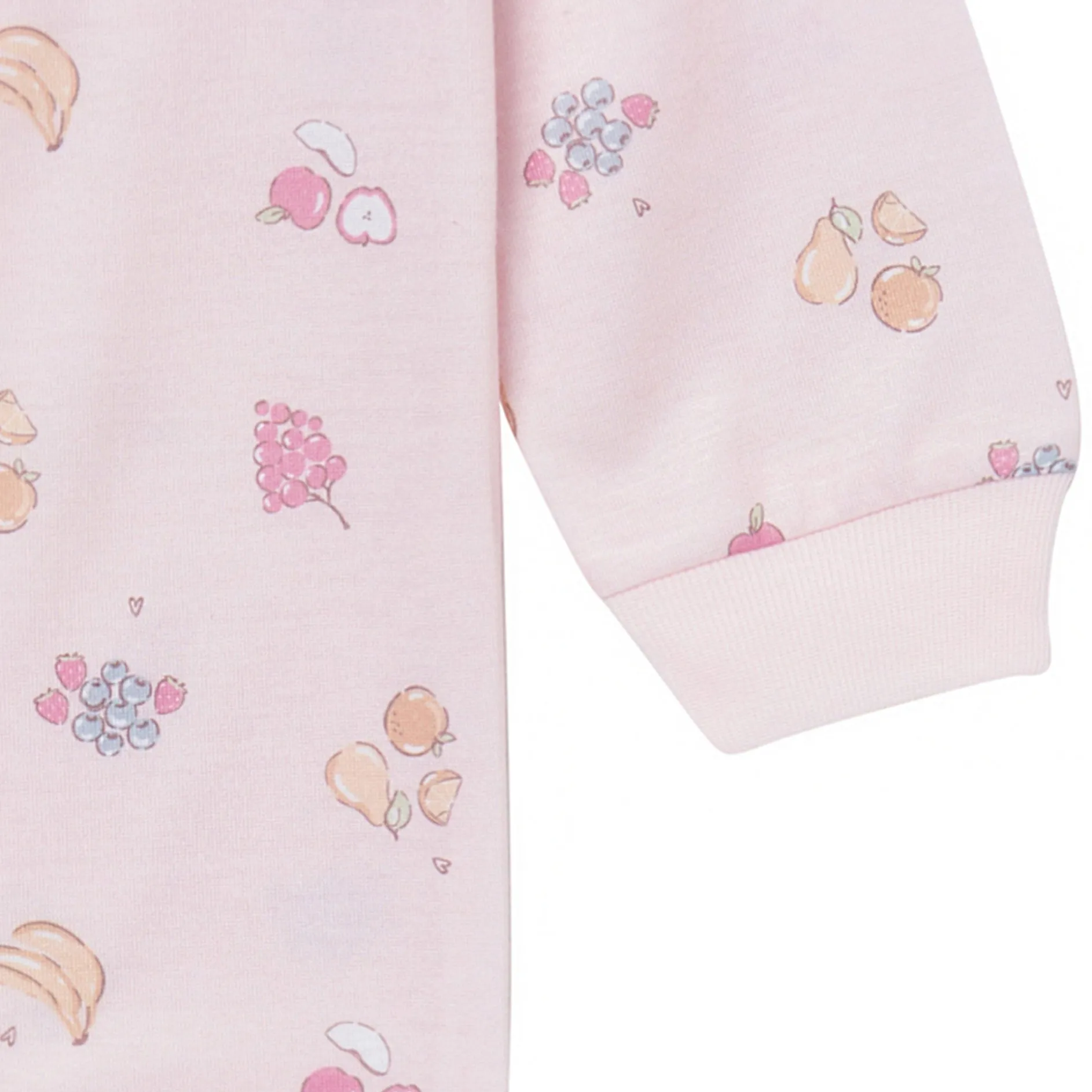 3-Pack Infant & Toddler Girls Fruits Footless Pajamas