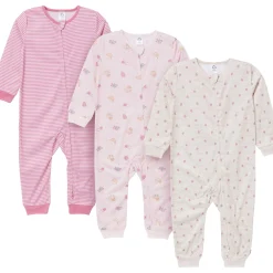 3-Pack Infant & Toddler Girls Fruits Footless Pajamas