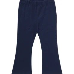 3-Pack Infant & Toddler Girls Green Daisies, Blue and Gray Ribbed Flare Leggings