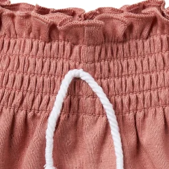 2-Pack Infant & Toddler Girls Rose Smocked Wide Leg Shorts