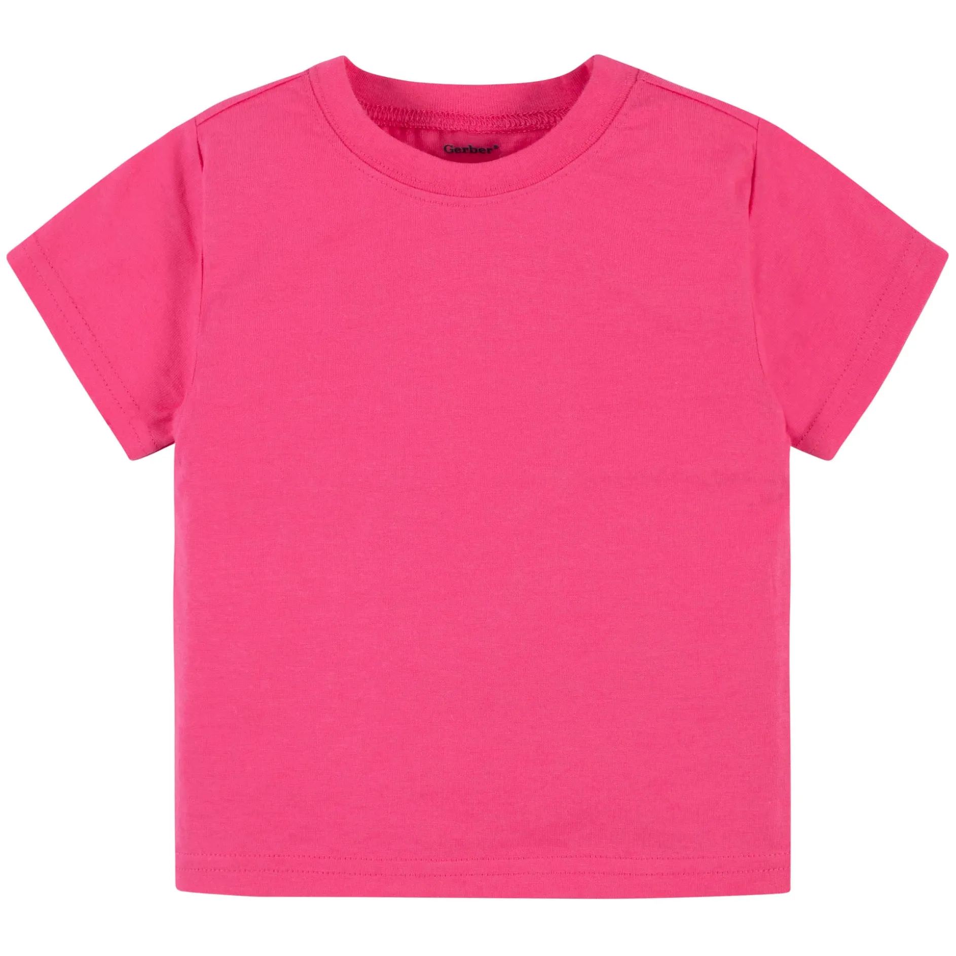 5-Pack Infant & Toddler Hot Pink Premium Short Sleeve Tees