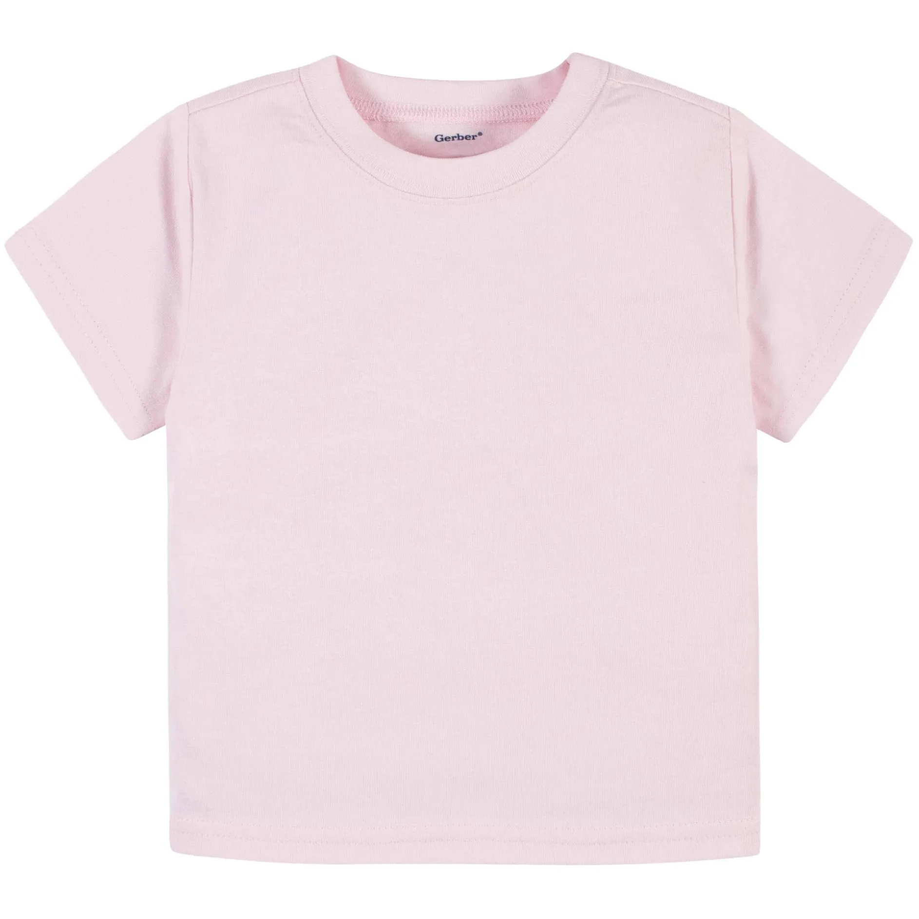 5-Pack Infant & Toddler Light Pink Premium Short Sleeve Tees