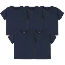 5-Pack Infant & Toddler Navy Premium Short Sleeve Tees