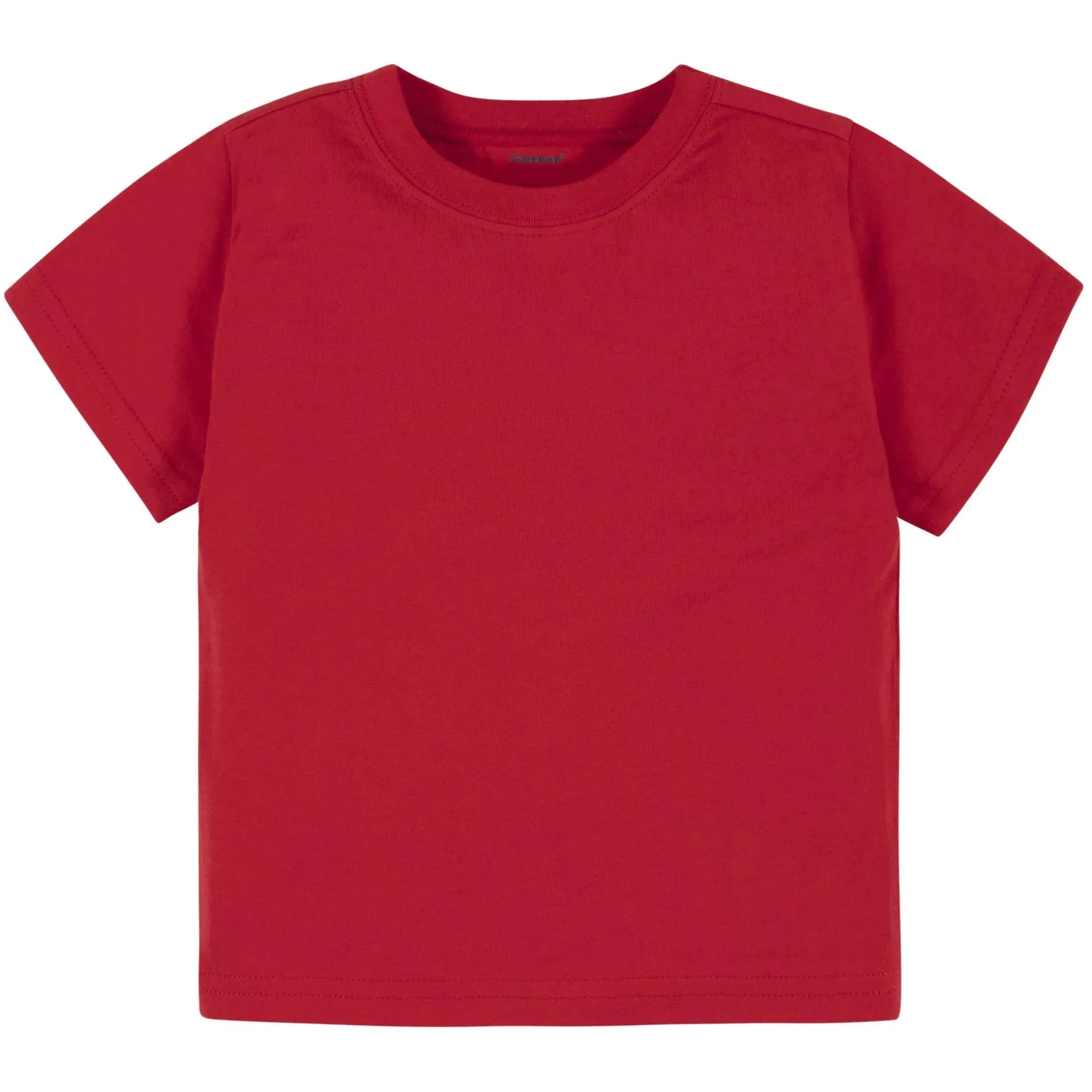 5-Pack Infant & Toddler Red Premium Short Sleeve Tees