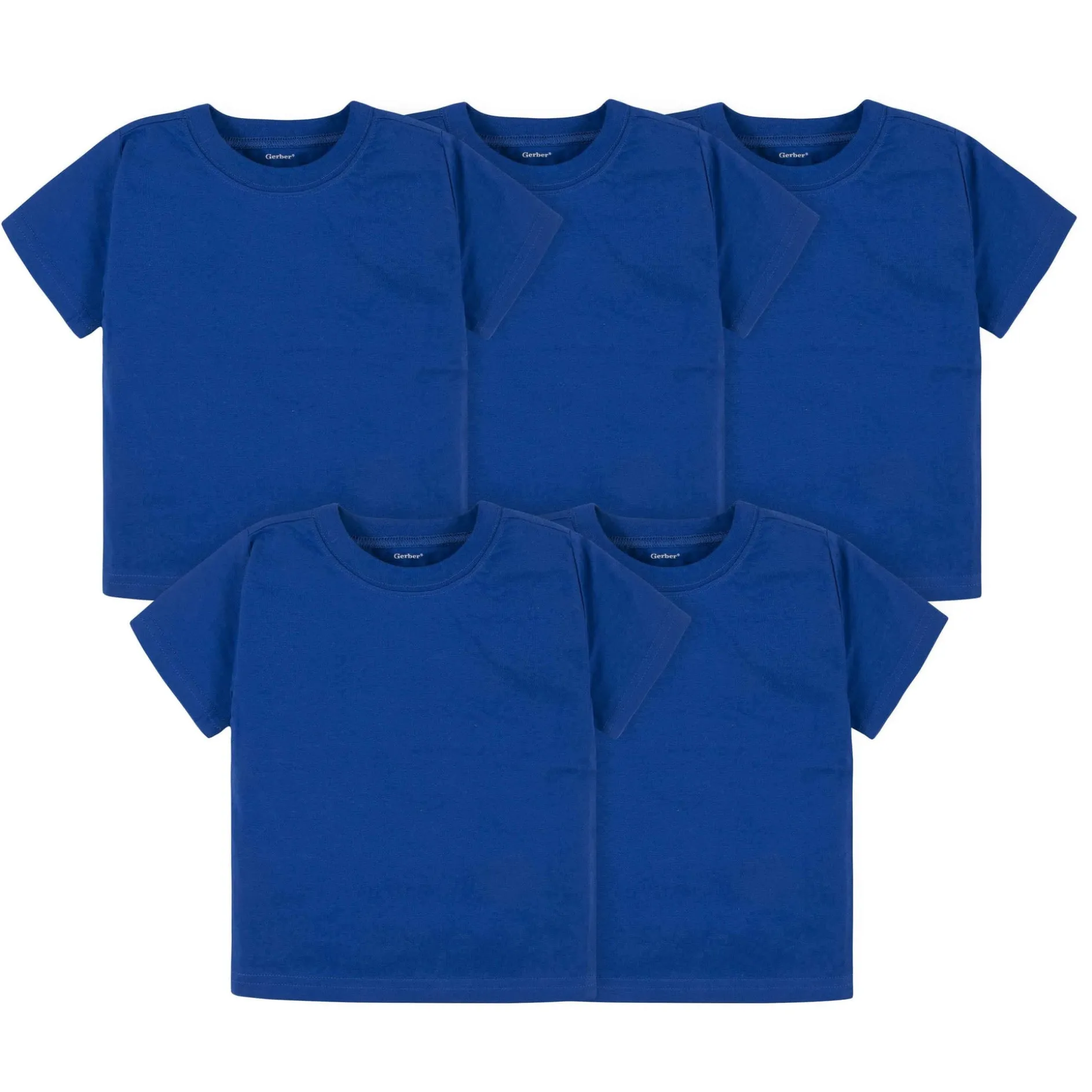 5-Pack Infant & Toddler Royal Blue Premium Short Sleeve Tees