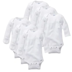 6-Pack Long-Sleeve Onesies® Bodysuits With Mitten Cuffs