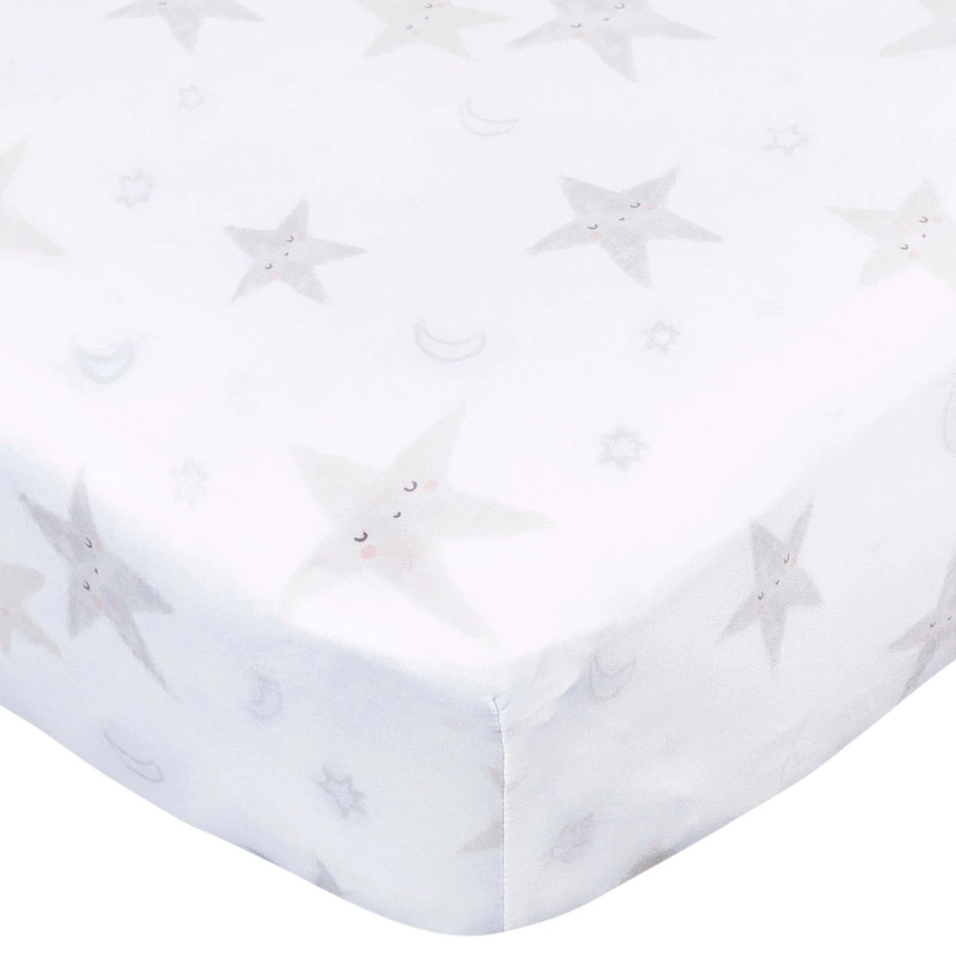 2-Pack Neutral Celestial Stretchy Crib Sheets