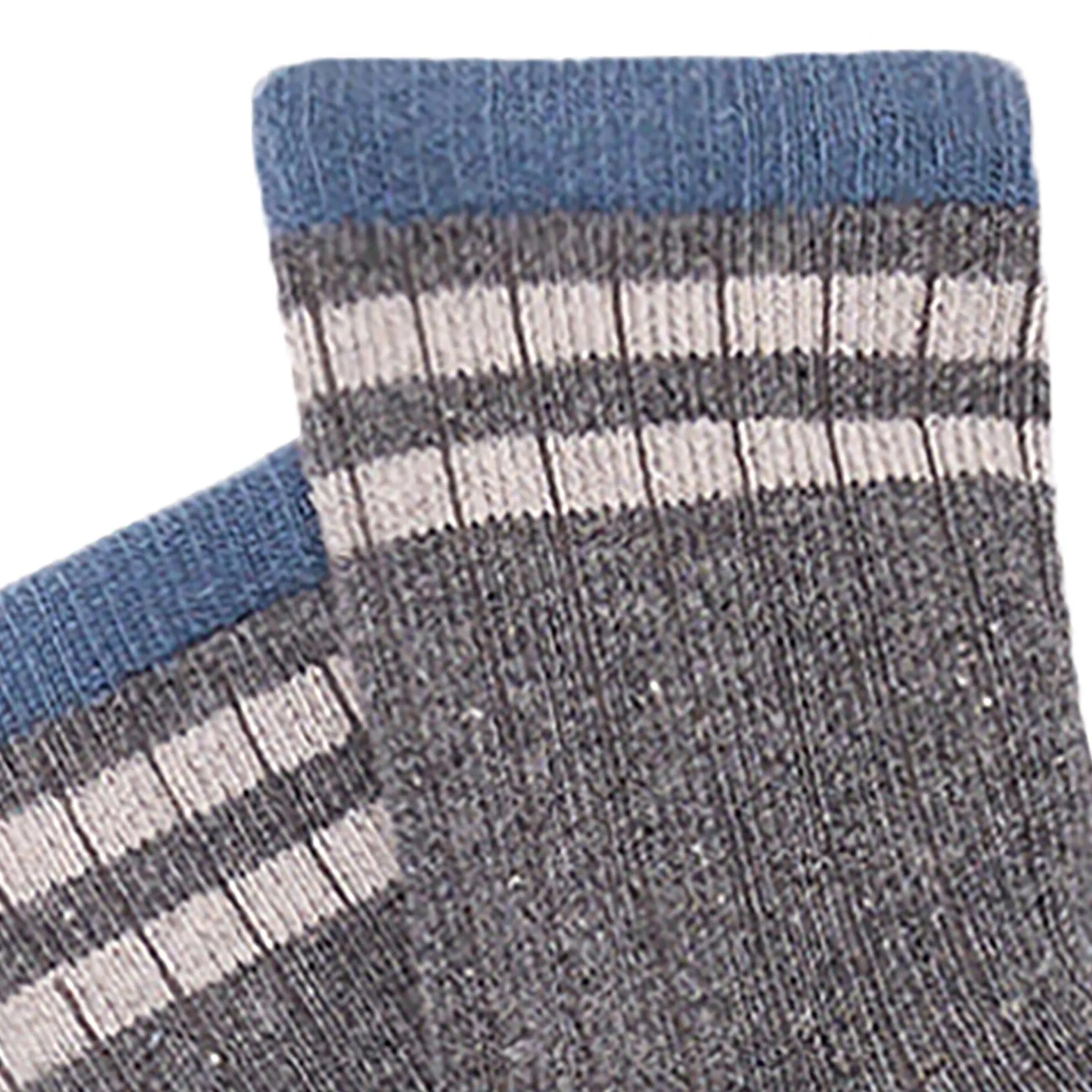 2-Pack Toddler Boys Grey Heather Athletic Colorblock Socks