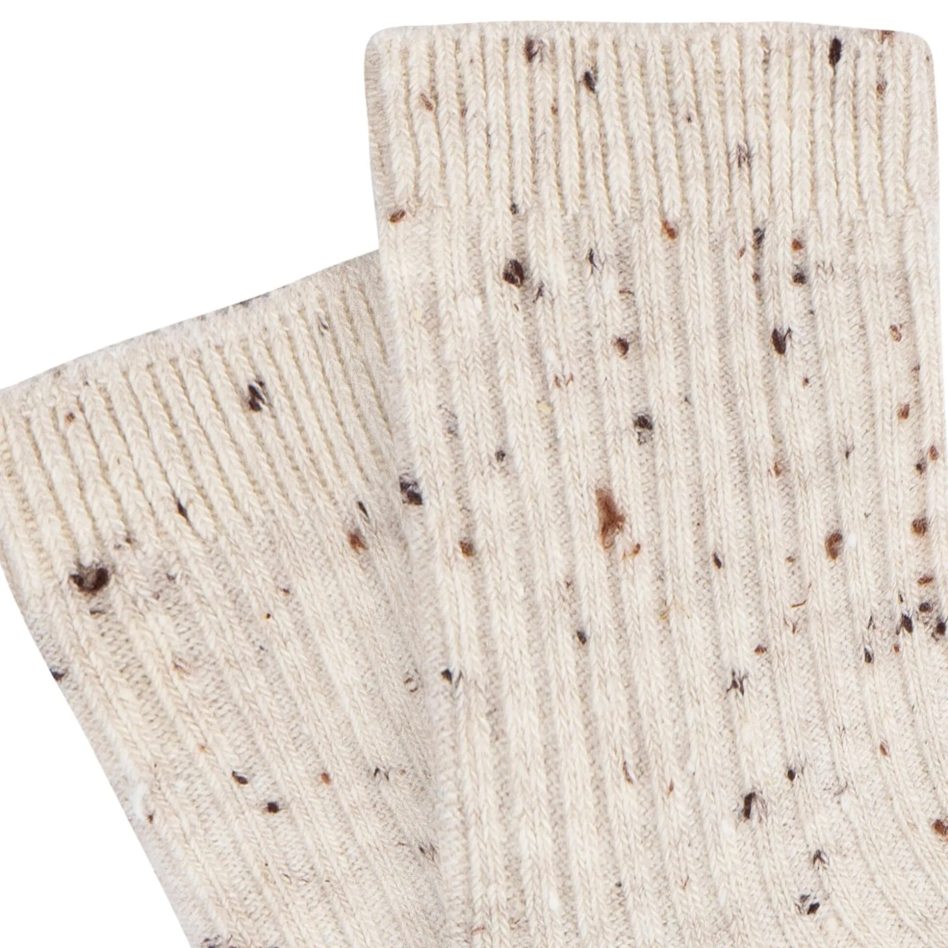 2-Pack Toddler Boys Tan & Burgundy Ribbed Socks