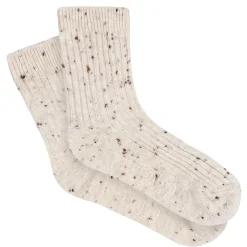 2-Pack Toddler Boys Tan & Burgundy Ribbed Socks