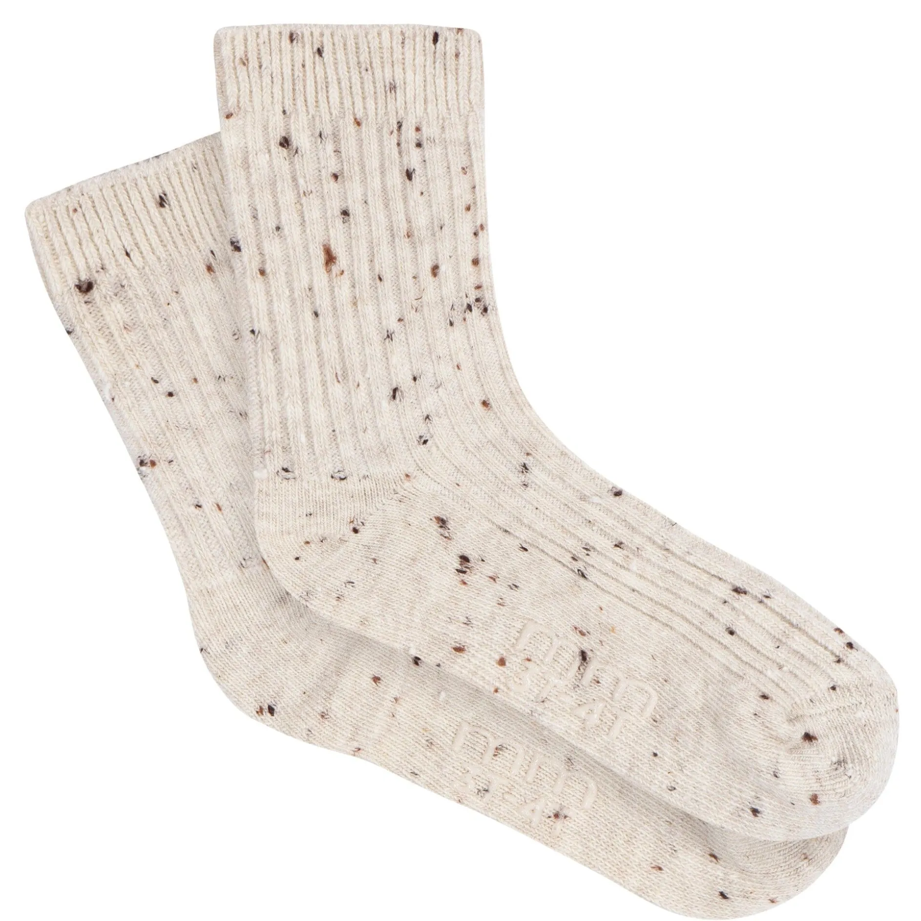 2-Pack Toddler Boys Tan & Burgundy Ribbed Socks