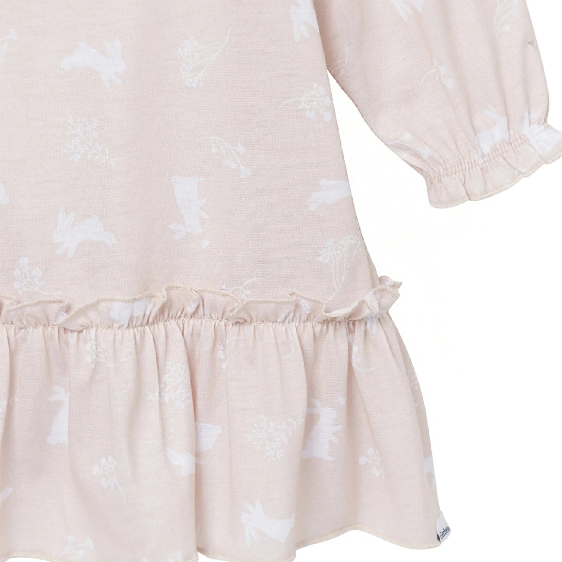 2-Pack Toddler Girls Bunny Long Sleeve Nightgowns