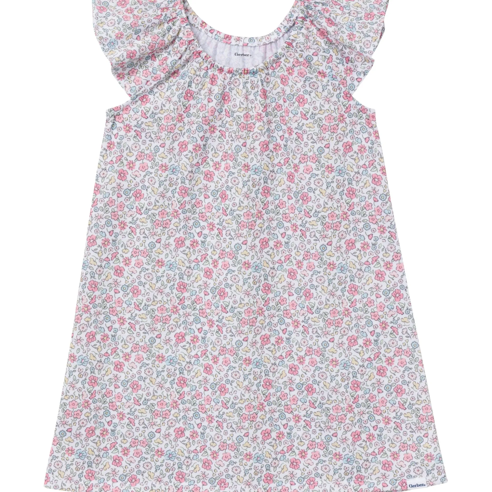 2-Pack Toddler Girls Flamingoes Short Sleeve Nightgowns