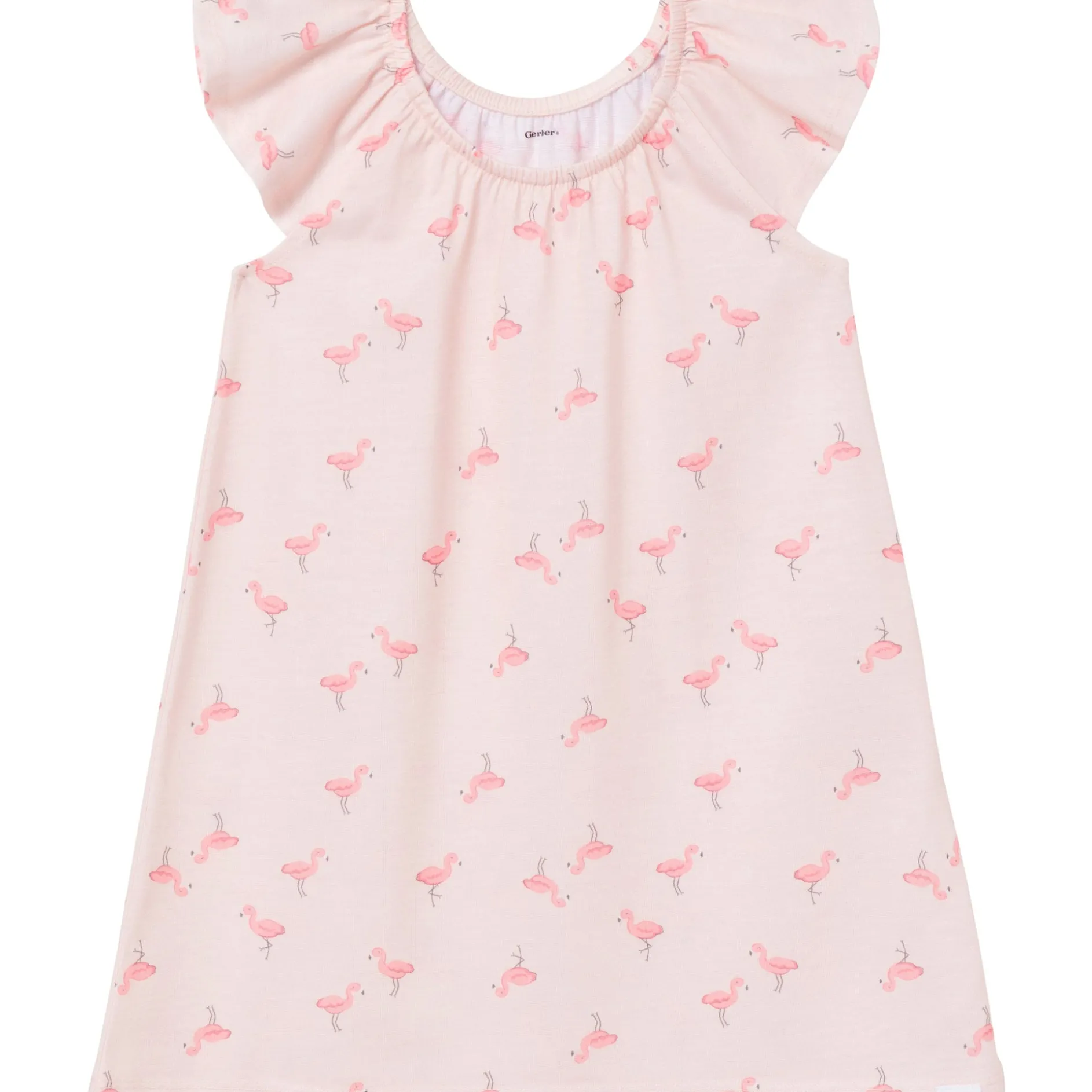 2-Pack Toddler Girls Flamingoes Short Sleeve Nightgowns