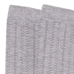 2-Pack Toddler Girls Grey & Black Pointelle Ribbed Tights