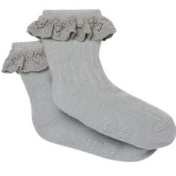 3-Pack Toddler Girls Neutral Lace Socks