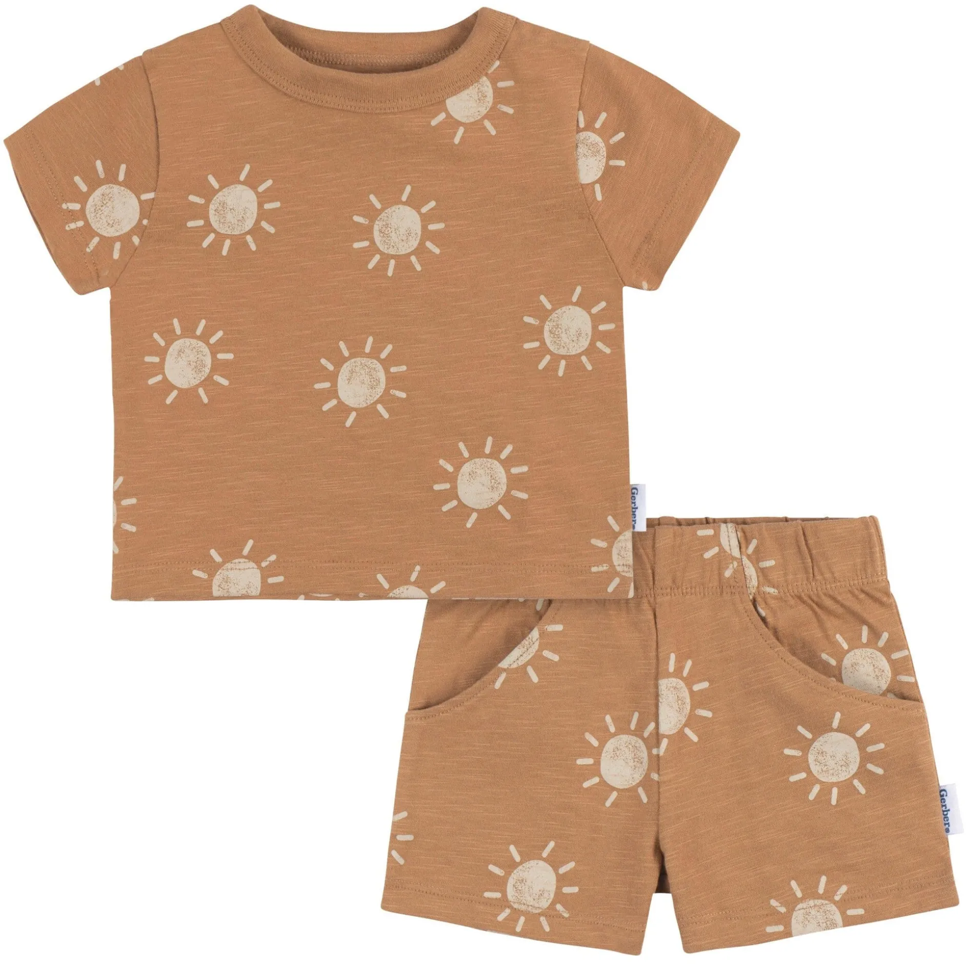 2-Piece Baby and Toddler Boys Suns T-Shirt and Shorts Set