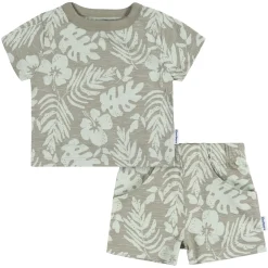 2-Piece Baby and Toddler Boys Tropical Leaves T-Shirt and Shorts Set