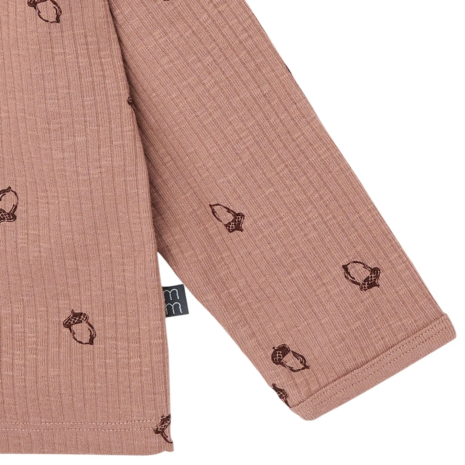 4-Piece Baby Boys Acorns Henley Tops and Pants Set