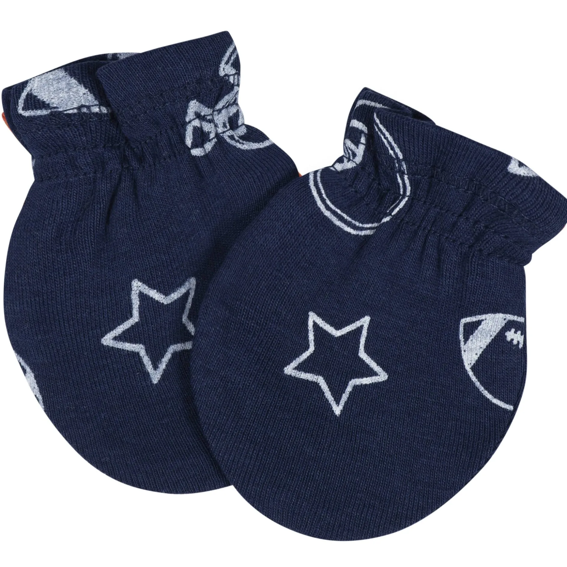 8-Piece Baby Boys All Star No Scratch Mittens & Caps Set