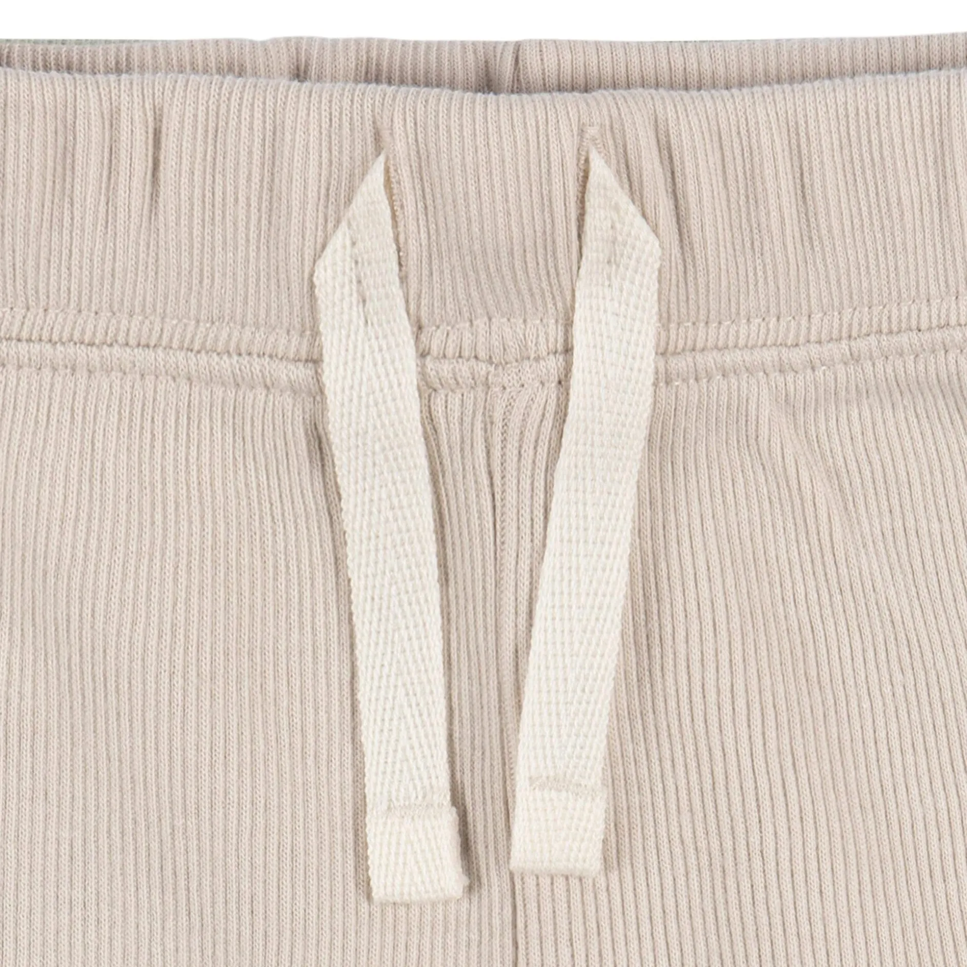 2-Piece Baby Boys Beige Bodysuit and Shorts Set