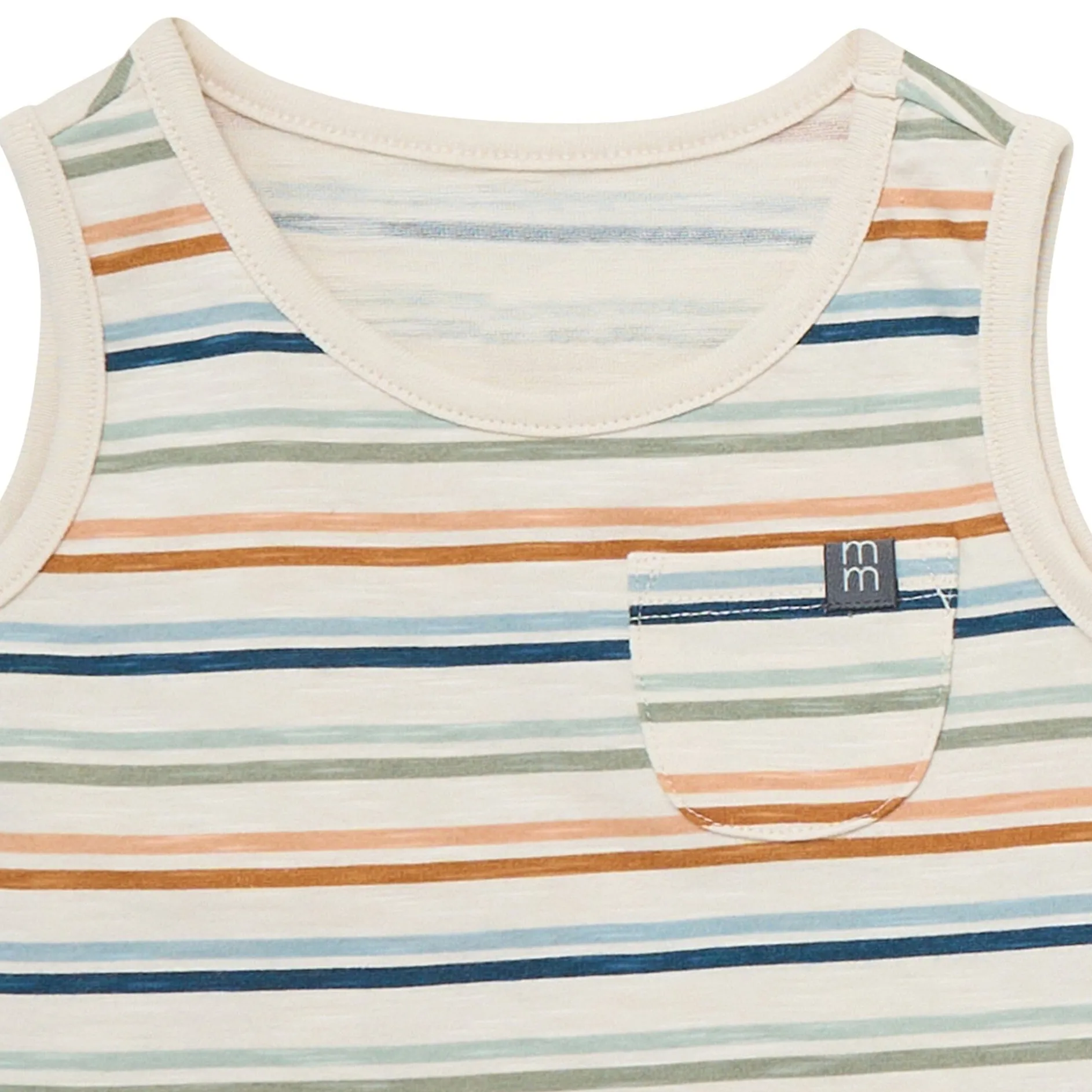 4-Piece Baby Boys Beige Stripe Sleeveless Shirts and Shorts Set