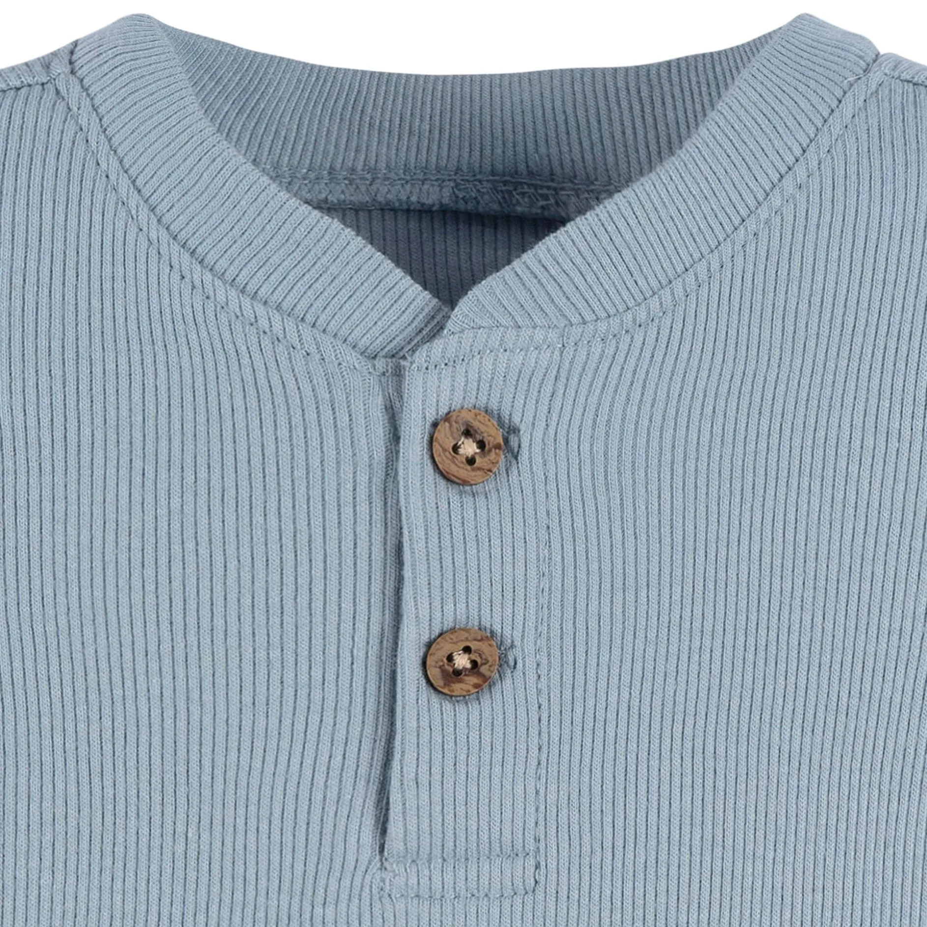 2-Piece Baby Boys Blue Bodysuit and Shorts Set