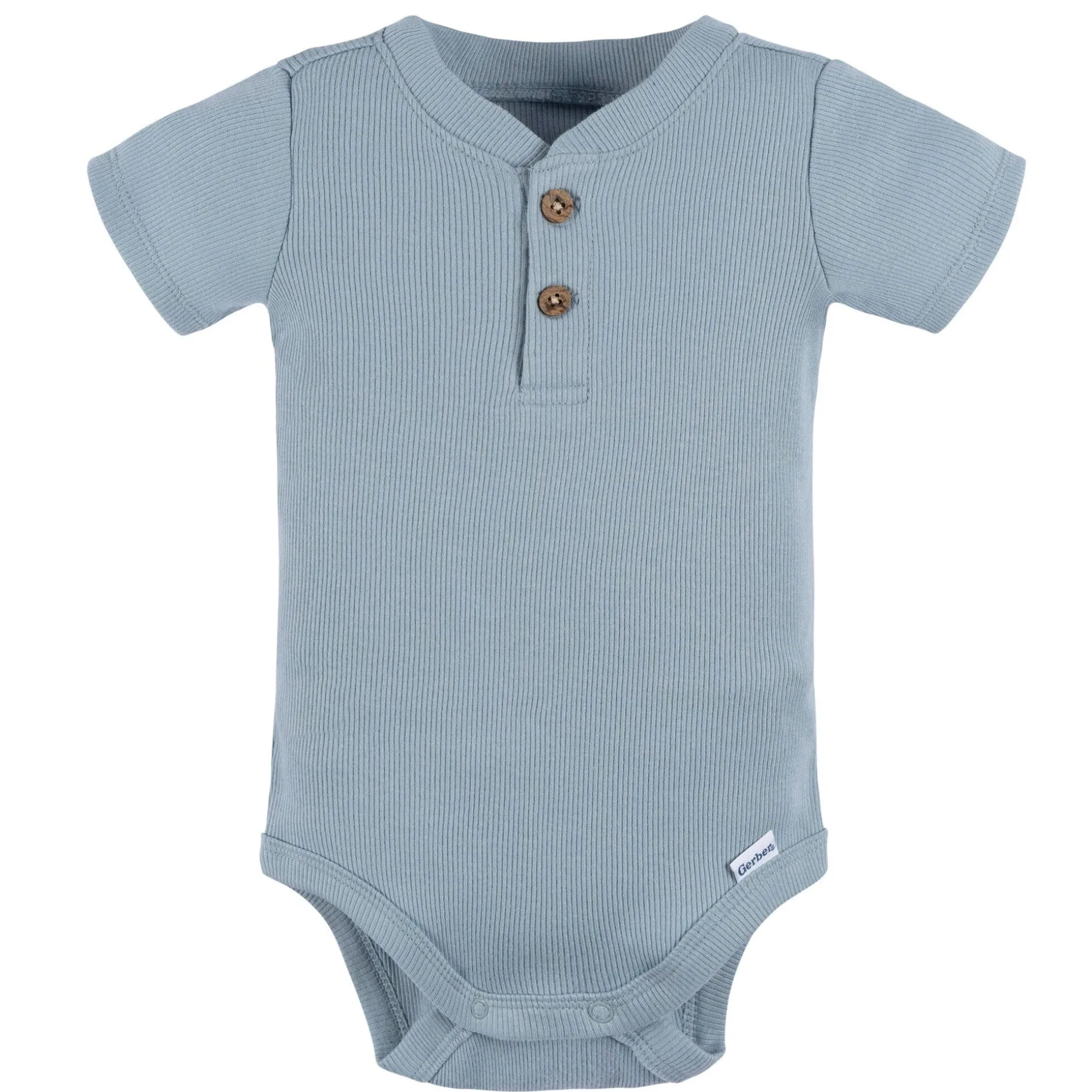 2-Piece Baby Boys Blue Bodysuit and Shorts Set