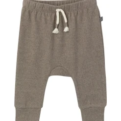 2-Piece Baby Boys Brown Heather Hooded Brushed Hacci Set