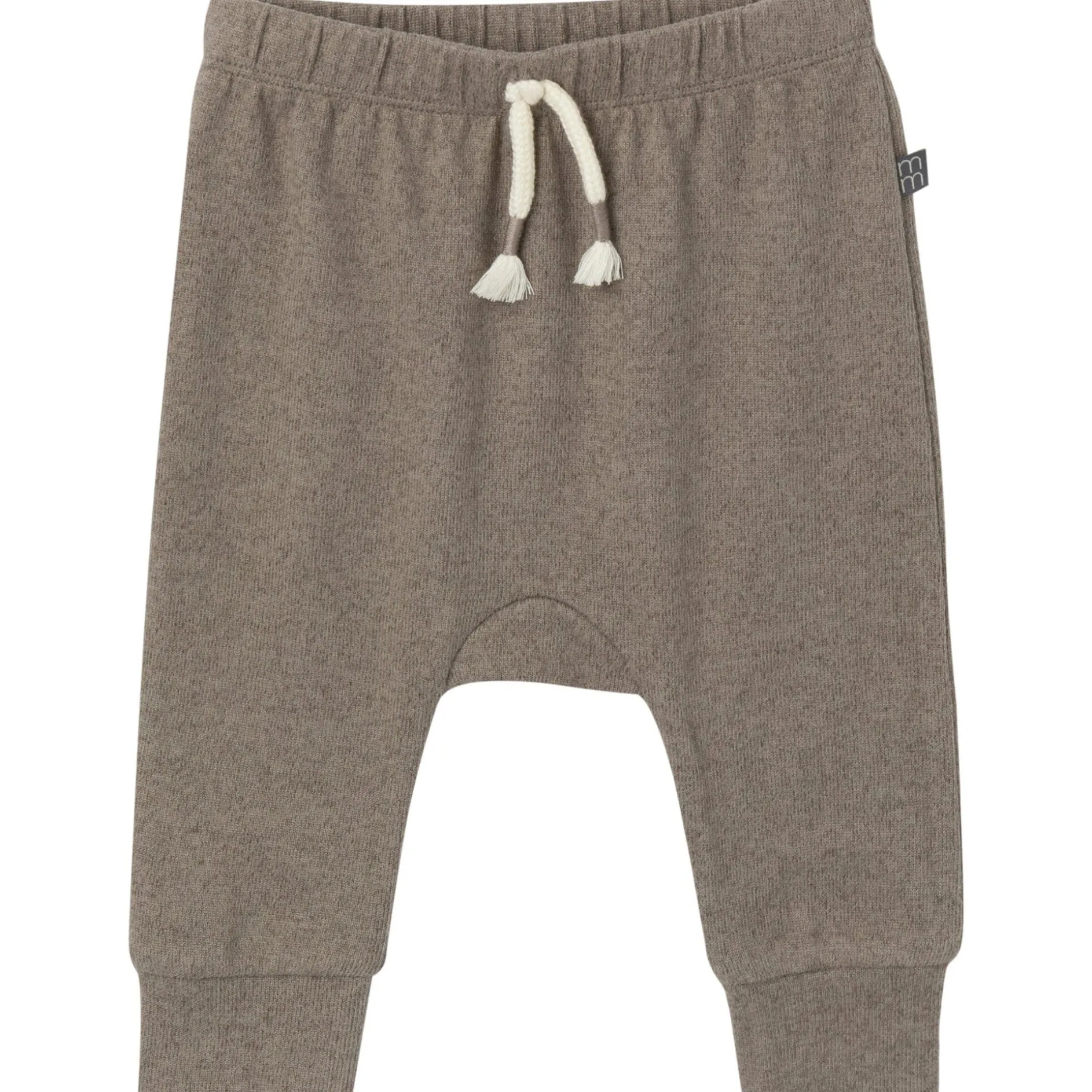 2-Piece Baby Boys Brown Heather Hooded Brushed Hacci Set