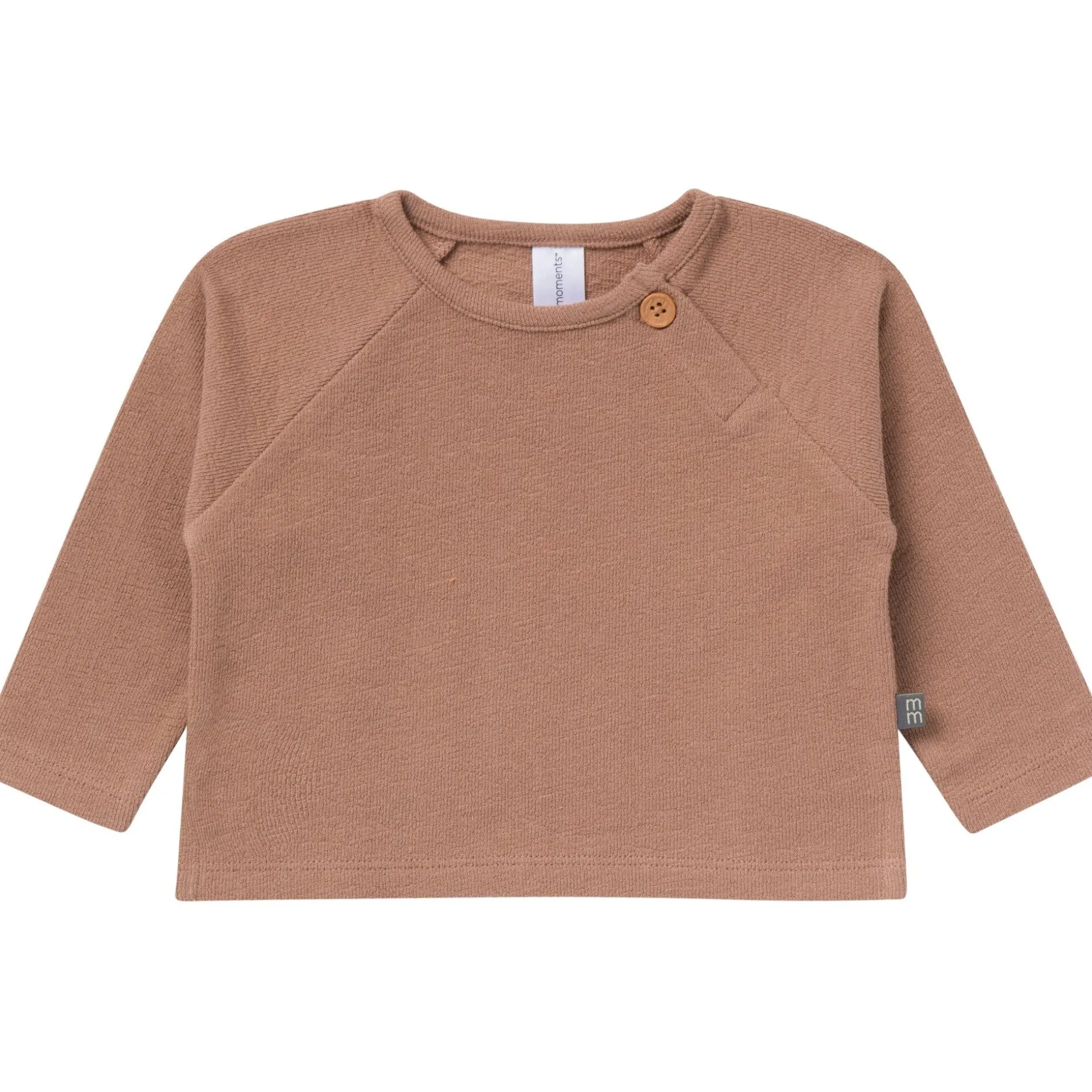 2-Piece Baby Boys Brown Raglan Top and Pant Set