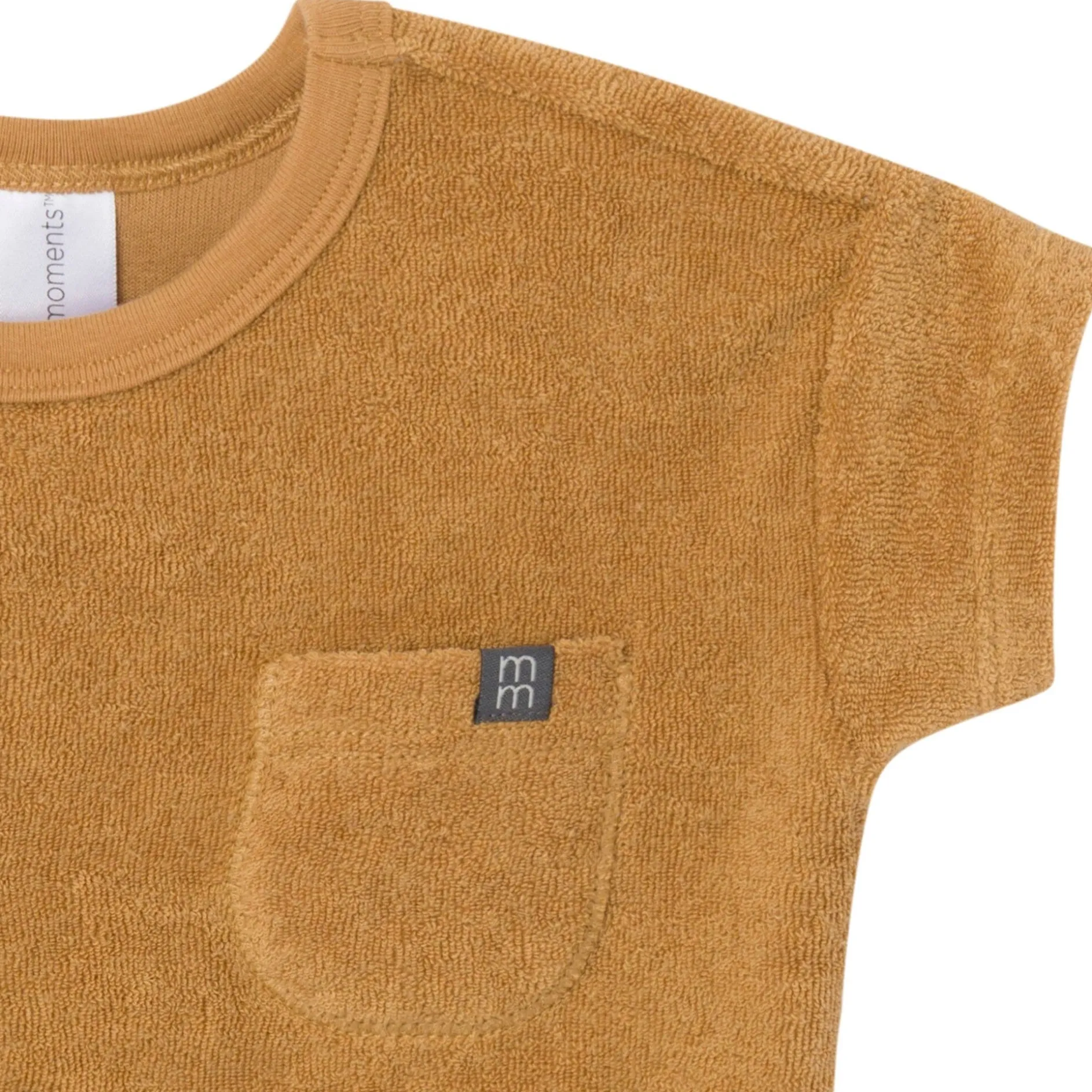 2-Piece Baby Boys Cinnamon Stripe Shirt and Short Set
