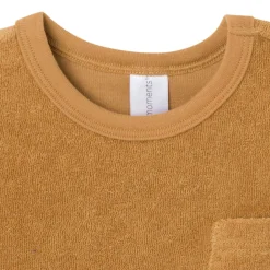 2-Piece Baby Boys Cinnamon Stripe Shirt and Short Set
