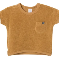 2-Piece Baby Boys Cinnamon Stripe Shirt and Short Set