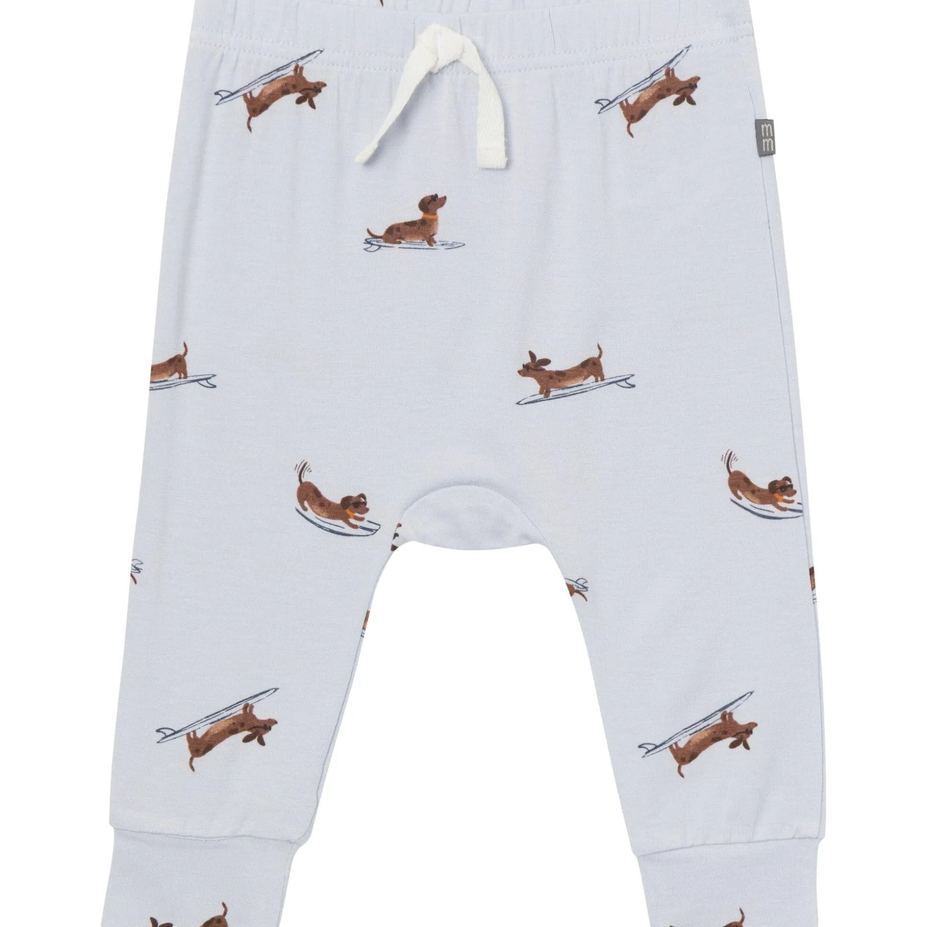 4-Piece Baby Boys Dachshund Surf Bodysuits and Pants Viscose Set