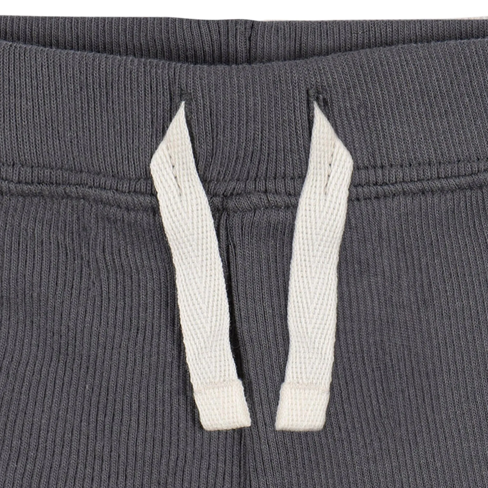 2-Piece Baby Boys Dark Grey Bodysuit and Shorts Set