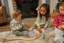 2-Piece Baby Boys Green Trees Sweatshirt and Pant Set