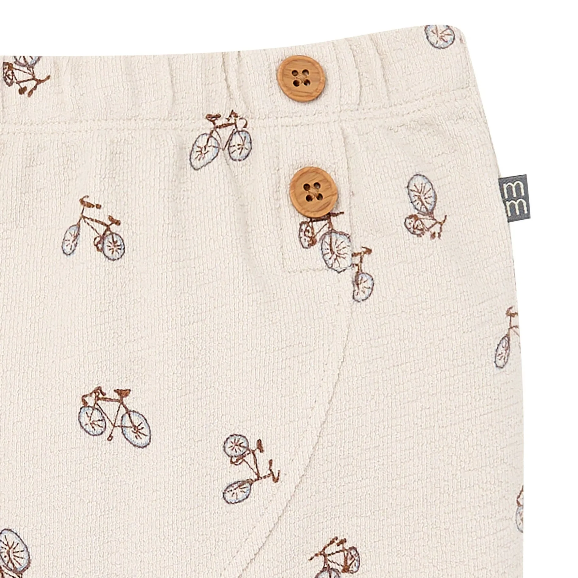 2-Piece Baby Boys Grey Bicycle Raglan Top and Pant Set