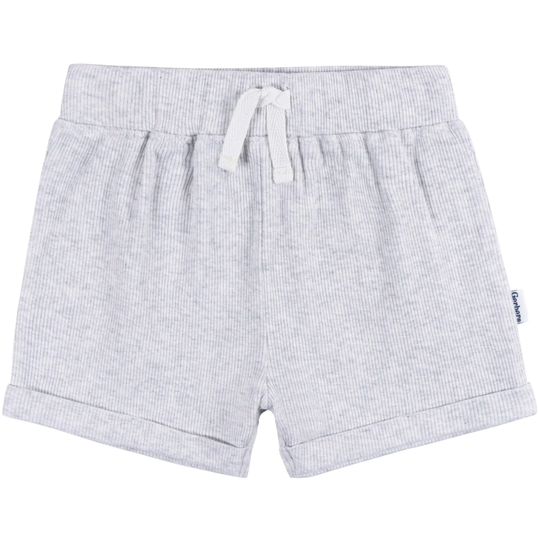 2-Piece Baby Boys Grey Heather Bodysuit and Shorts Set