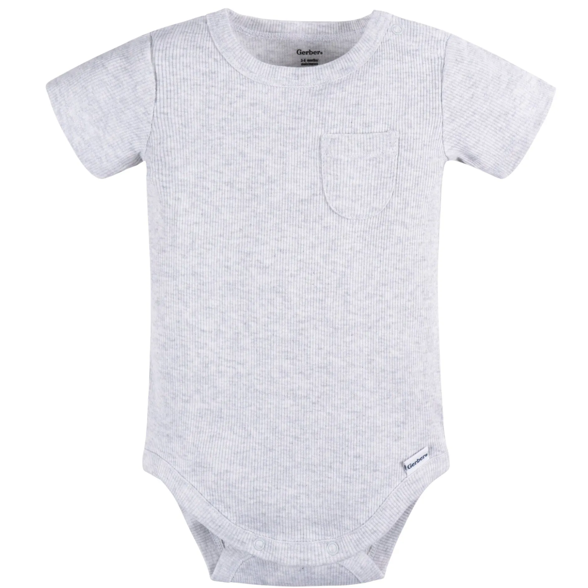 2-Piece Baby Boys Grey Heather Bodysuit and Shorts Set