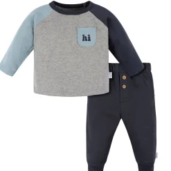 2-Piece Baby Boys Happy Top & Joggers Set