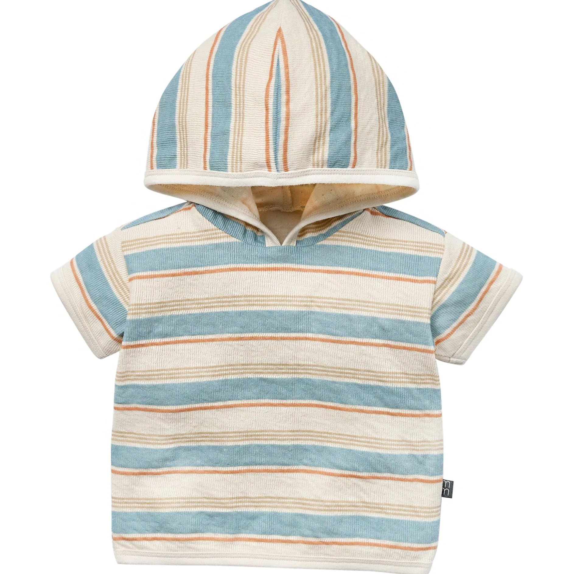 2-Piece Baby Boys Hooded Short Sleeve Top & Cuffed Shorts Set