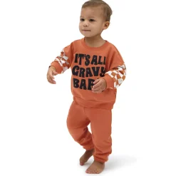 2-Piece Baby Boys It'S All Gravy Sweatshirt Set