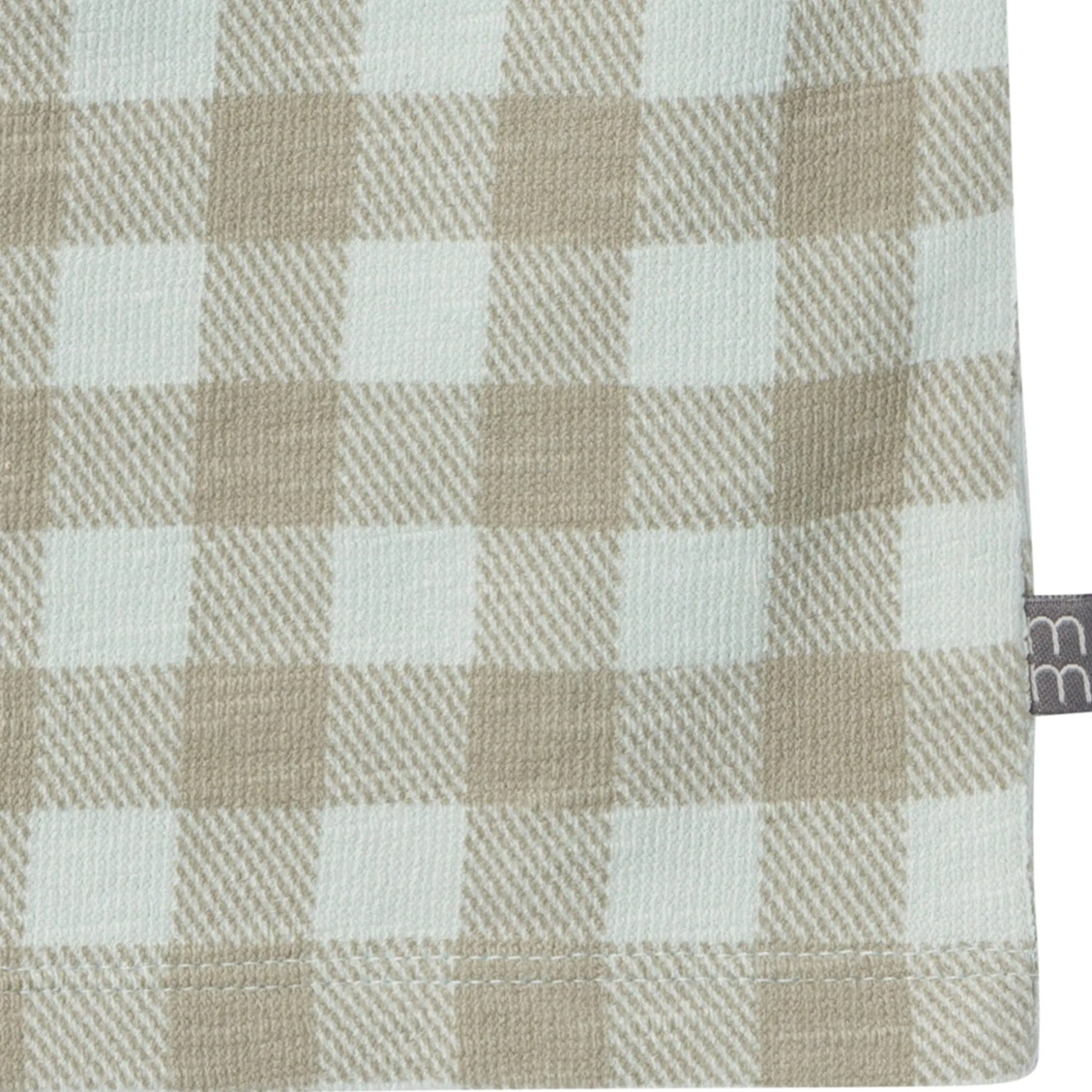 2-Piece Baby Boys Light Sky Gingham Henley Shirt and Shorts Set