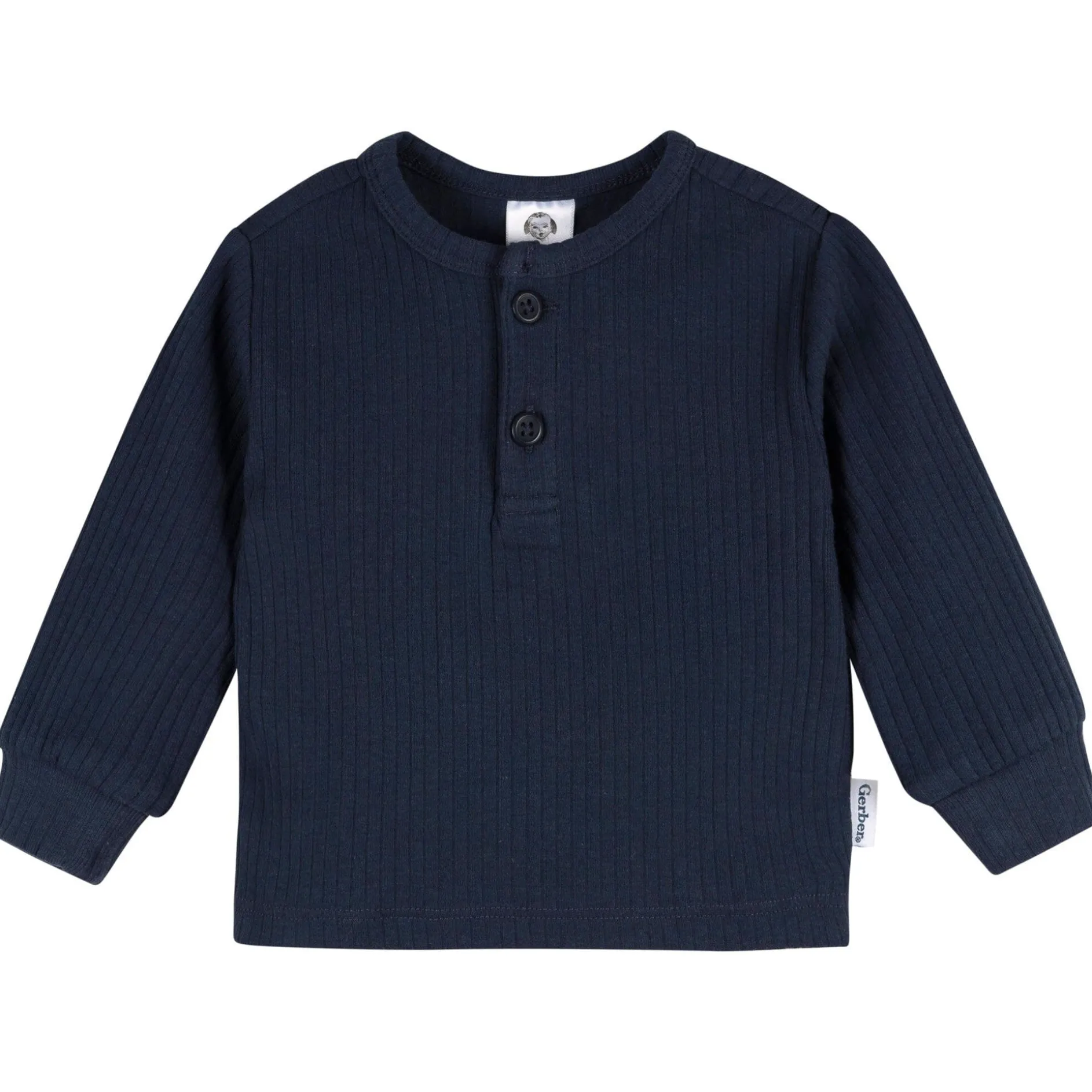 2-Piece Baby Boys Navy Top and Active Pant Set
