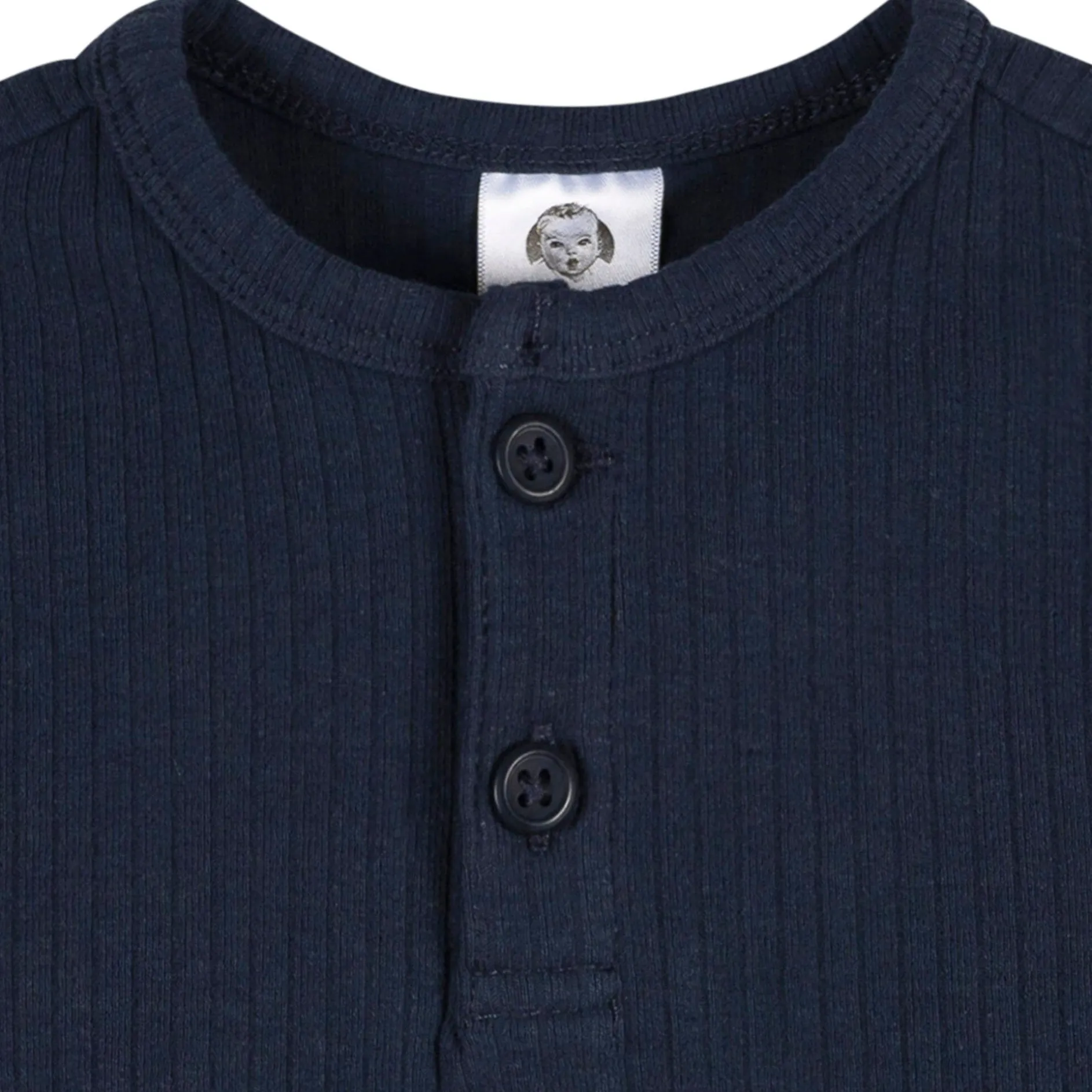 2-Piece Baby Boys Navy Top and Active Pant Set