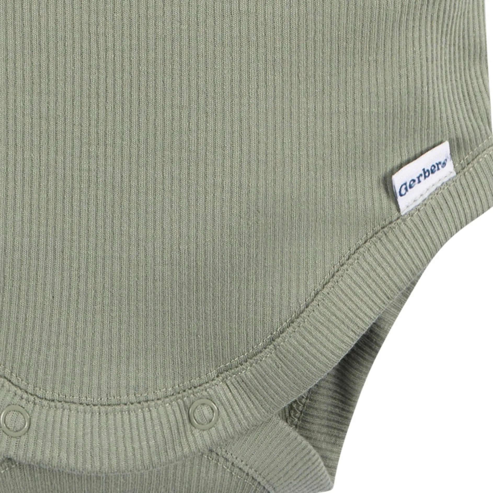 2-Piece Baby Boys Olive Bodysuit and Shorts Set